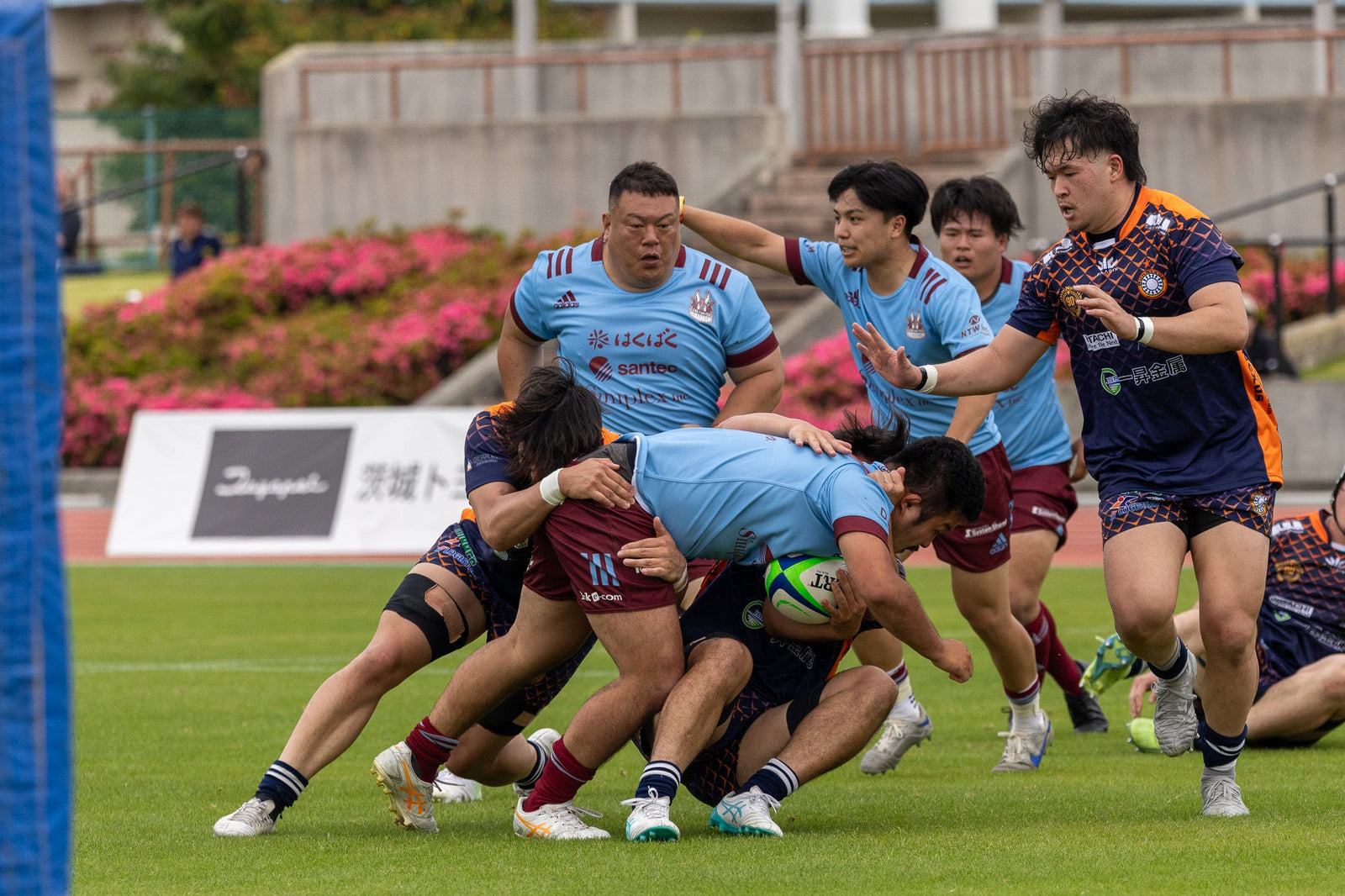 トップイースト春季トーナメント3回戦  　対日立戦は14-50で敗れる