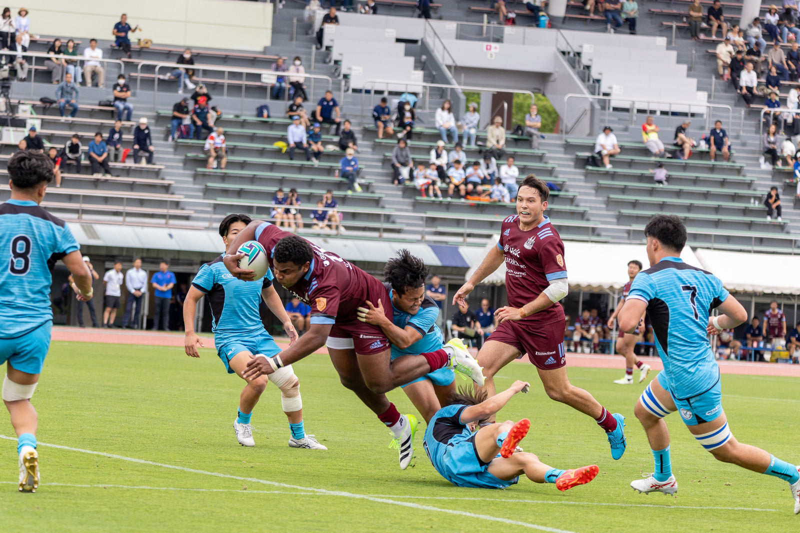 UTY招待ラグビー　対山梨学院大学戦は　33-45で敗れる